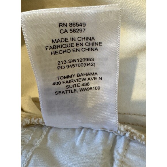 Tommy Bahama Boracay Size 12 Beach High-Rise Ankle Jeans color Moonbeam $148 - Picture 13 of 14